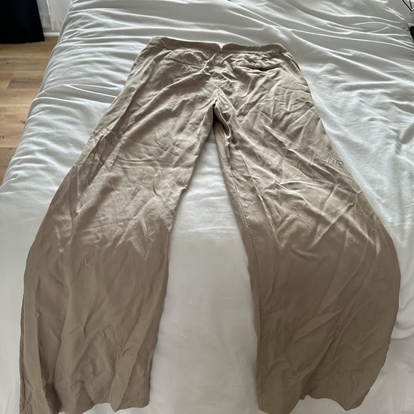 Bcbg wide leg dress pants size 0 tan and black - Picture 2 of 7